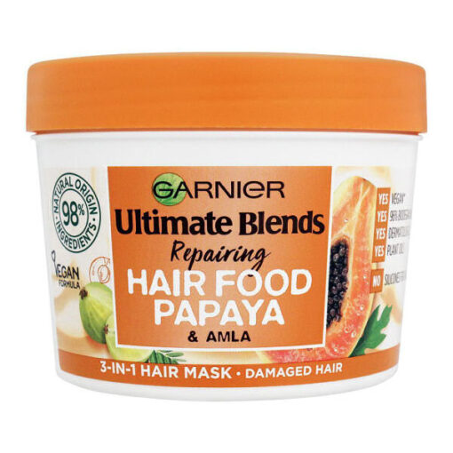 Garnier ultimate blends repairing hair food papaya & amla 3-in-1 hair mask 390ml online shopping billigt tilbud shoppetur