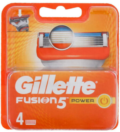 Gillette fusion 5 power 5 blade 4 stk. online shopping billigt tilbud shoppetur