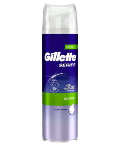 Gillette series shave foam 3x protection sensitive with aloe 250ml online shopping billigt tilbud shoppetur