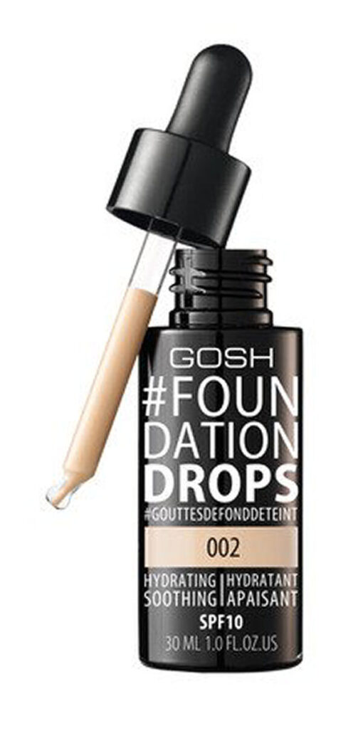 Gosh foundation drops SPF10 002 ivory 30ml online shopping billigt tilbud shoppetur