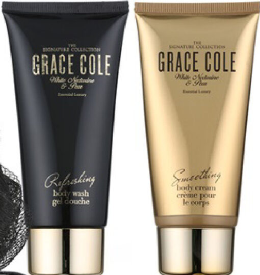 Grace cole body wash + body cream white nectarine & pear 2x100ml online shopping billigt tilbud shoppetur