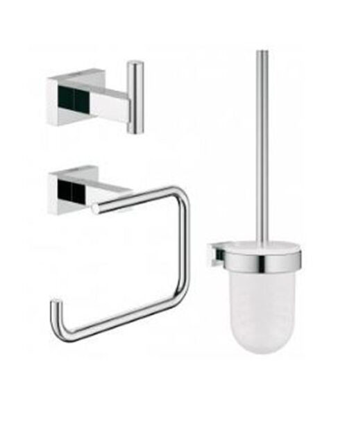 Grohe essentials cube city restroom accessories set - 3 dele online shopping billigt tilbud shoppetur