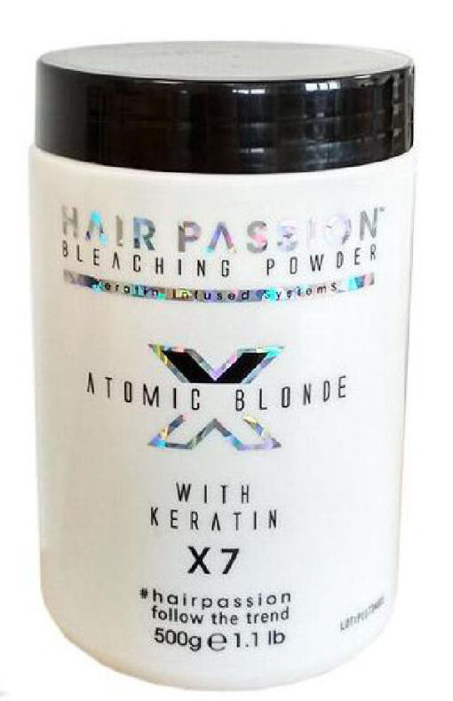 Hair passion bleaching powder atomic blonde with keratin x7 500g online shopping billigt tilbud shoppetur