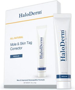 Haloderm all natural mole & skin tag corrector regular 12g online shopping billigt tilbud shoppetur