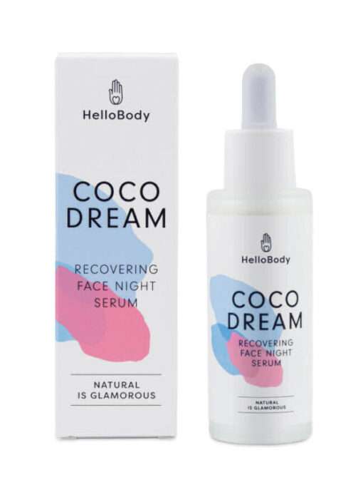 Hellobody coco dream recovering face night serum 30ml online shopping billigt tilbud shoppetur