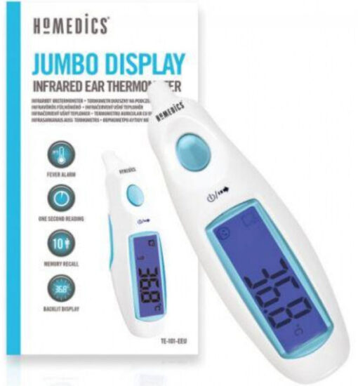 Homedics infrared ear thermometer jumbo display TE-101-EU online shopping billigt tilbud shoppetur