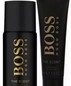 Hugo boss gaveæske the scent for him deodorant spray 150ml + shower gel 50ml online shopping billigt tilbud shoppetur