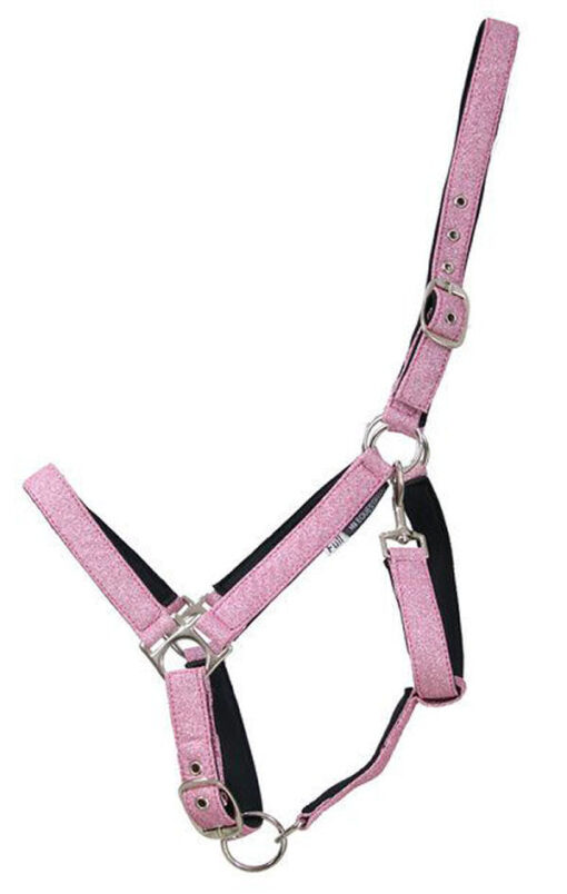 Hy equestrian glitzy headcollar 33107 size pony pink online shopping billigt tilbud shoppetur