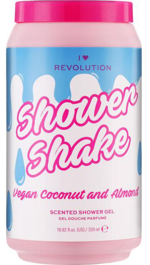 I love revolution shower shake vegan coconut and almond scented shower gel 320ml online shopping billigt tilbud shoppetur