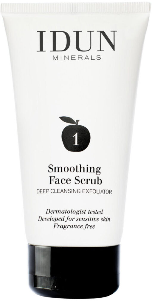 IDUN minerals 1 smoothing face scrub deep cleansing exfoliator 75ml online shopping billigt tilbud shoppetur