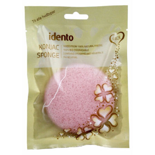 Idento face konjac sponge lyserød online shopping billigt tilbud shoppetur