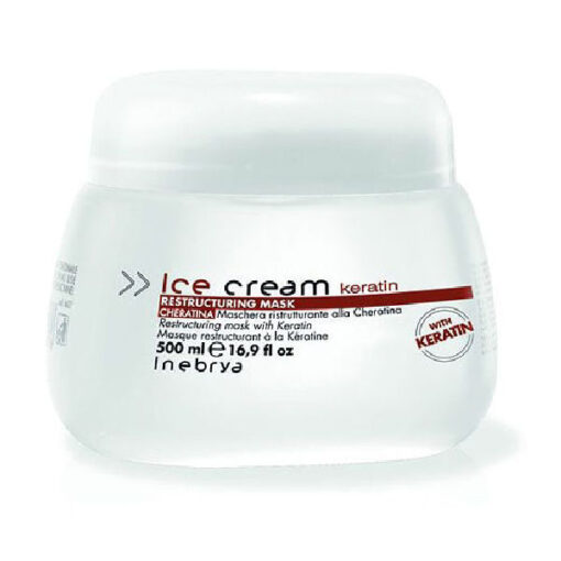 Inebrya ice cream keratin restructuring mask 500ml online shopping billigt tilbud shoppetur