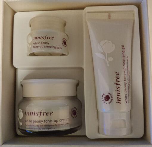 Innisfree white peony tone-up cream special set - 3 dele online shopping billigt tilbud shoppetur