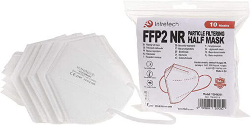 Intretech FFP2 NR particle filtering half mask 10 stk. online shopping billigt tilbud shoppetur