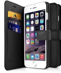 Itskins wallet book case multi-pocket wallet iphone 8/7/6s/6 sort online shopping billigt tilbud shoppetur