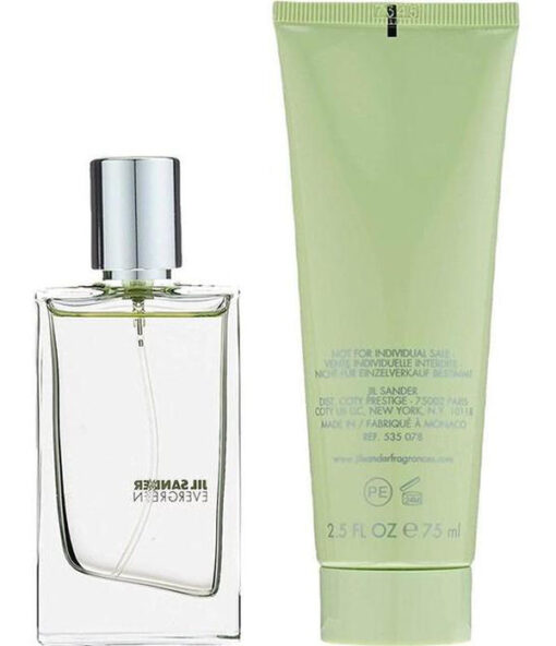 Jil sander evergreen eau de toilette 30ml + perfumed body lotion 75ml (Æske ikke pæn) online shopping billigt tilbud shoppetur