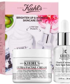 Kiehl's brighten up & hydrate skincare duo - 2 full-size produkter online shopping billigt tilbud shoppetur