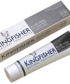 Kingfisher natural toothpaste aloe vera tea tree mint fluoride free 100ml online shopping billigt tilbud shoppetur