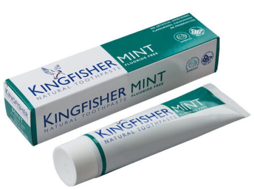 Kingfisher natural toothpaste mint fluoride free 100ml online shopping billigt tilbud shoppetur