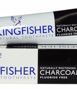 Kingfisher natural toothpaste naturally whitening charcoal fluoride free 100ml online shopping billigt tilbud shoppetur