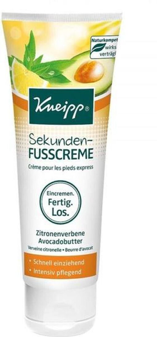 Kneipp sekunden fusscreme zitronenverbene avocadobutter 75ml online shopping billigt tilbud shoppetur