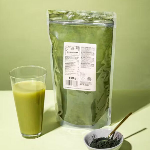 Køb Økologisk spirulinapulver 500 g online billigt tilbud rabat online shopping