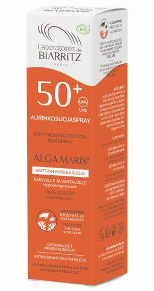 Laboratoires de biarritz france alga maris SPF50+ very high protection sun spray 100ml online shopping billigt tilbud shoppetur