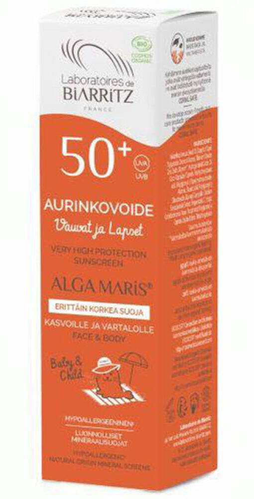 Laboratoires de biarritz france alga maris SPF50+ very high protection sunscreen 100ml online shopping billigt tilbud shoppetur