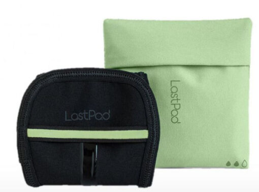 Lastpad light pad reusable menstruation pad black + green pouch Small online shopping billigt tilbud shoppetur