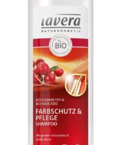 Lavera naturkosmetik farbschutz & pflege shampoo bio-cranberry & bio-avocado 250ml online shopping billigt tilbud shoppetur