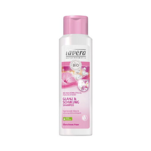 Lavera naturkosmetik glanz & schwung shampoo bio-malvenblüten & perlenextrakt 250ml online shopping billigt tilbud shoppetur