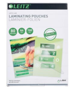 Leitz laminating pouches 80 micron A4 25 stk online shopping billigt tilbud shoppetur