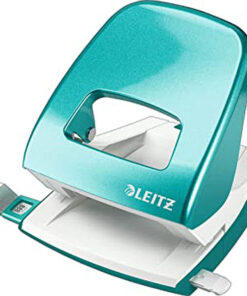 Leitz wow metal hole punch 5008-10-51 ice blue 30 sheets online shopping billigt tilbud shoppetur