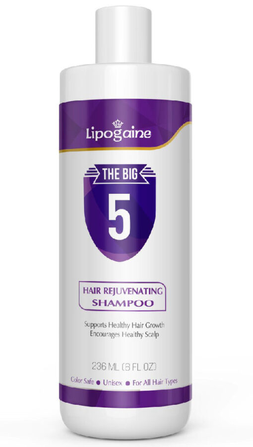 Lipogaine the big 5 hair rejuvenating shampoo 236ml online shopping billigt tilbud shoppetur