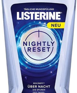 Listerine nightly reset tägliche mundspülung midnight mint 400ml online shopping billigt tilbud shoppetur