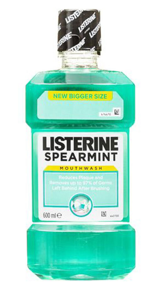 Listerine spearmint mouthwash 600ml online shopping billigt tilbud shoppetur