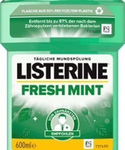 Listerine tägliche mundspülung fresh mint 600ml online shopping billigt tilbud shoppetur
