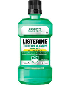 Listerine teeth & gum defence mouthwash fresh mint 500ml online shopping billigt tilbud shoppetur