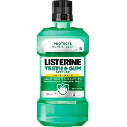 Listerine teeth & gum defence mouthwash fresh mint 500ml online shopping billigt tilbud shoppetur