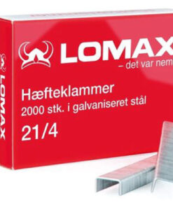 Lomax hæfteklammer 2000 stk. i galvaniseret stål 21/4 10 stk. online shopping billigt tilbud shoppetur