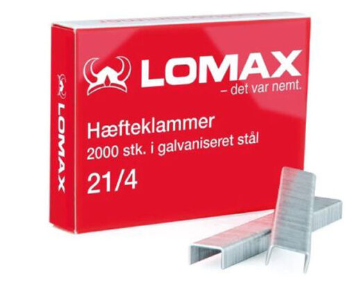 Lomax hæfteklammer 2000 stk. i galvaniseret stål 21/4 10 stk. online shopping billigt tilbud shoppetur