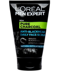 L'oréal men expert pure charcoal anti-blackhead daily face scrub 100ml online shopping billigt tilbud shoppetur