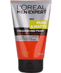 L'oréal men expert pure & matte volcano red foam acne deep clear solution 100ml online shopping billigt tilbud shoppetur