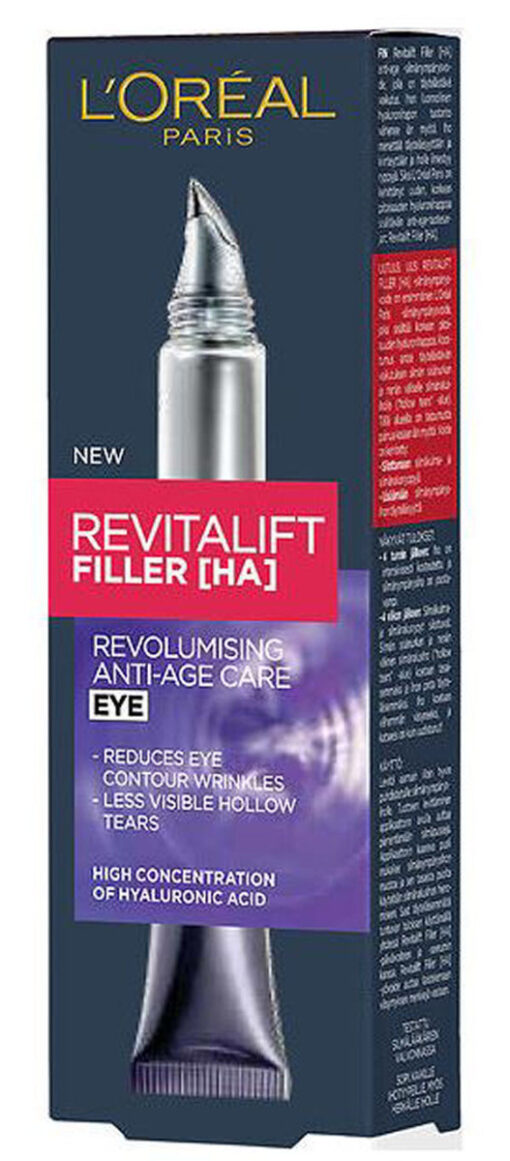 L'oréal paris revitalift filler HA revolumising anti-age care eye 15ml online shopping billigt tilbud shoppetur