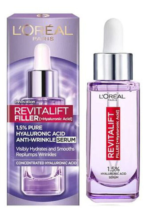 L'oréal paris revitalift filler + hyaluronic acid anti-wrinkle serum 30ml online shopping billigt tilbud shoppetur