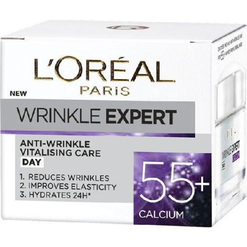 L'oréal wrinkle expert anti-wrinkle vitalising care day 55+ calcium 50ml online shopping billigt tilbud shoppetur