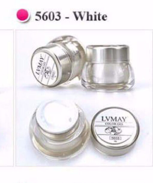 Lvmay color gel color number 5603 white online shopping billigt tilbud shoppetur