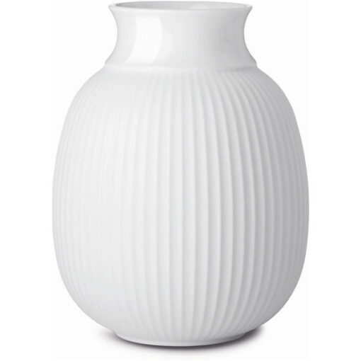 Lyngby curve vase white 12cm online shopping billigt tilbud shoppetur