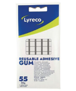 Lyreco reusable adhesive gum klebepads 50g 55 stk. online shopping billigt tilbud shoppetur