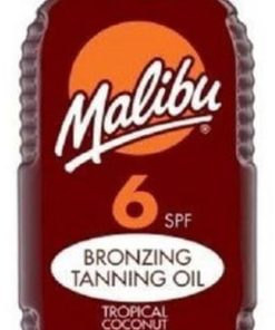 Malibu bronzing tanning oil SPF6 low protection tropical coconut 200ml online shopping billigt tilbud shoppetur